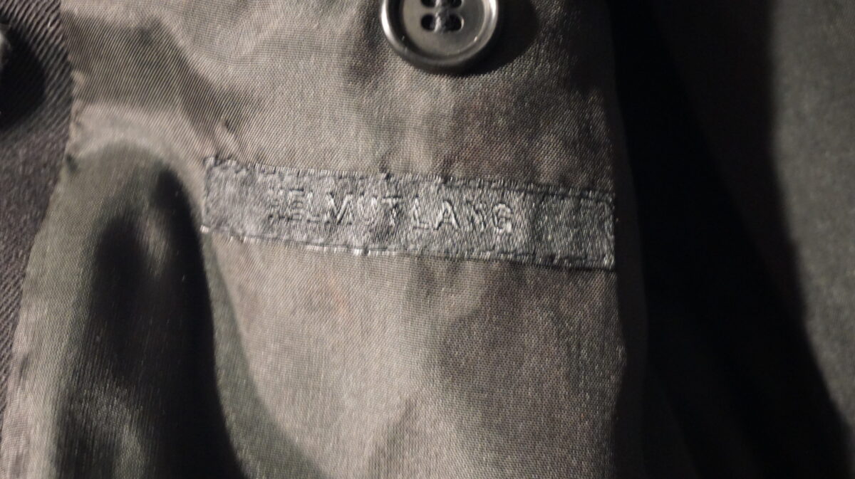 HELMUT LANG SOUTIEN COLLAR COAT(DESIGNED BY HL HIMSELF) 2002-2003a/w