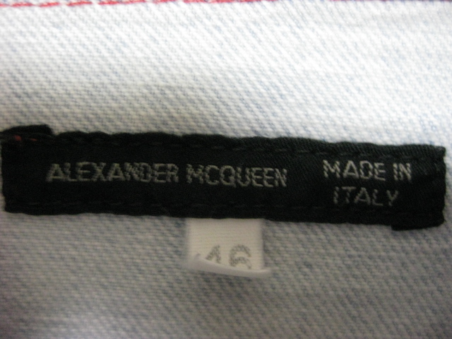 ALEXANDER McQUEEN DENIM TRUCKER JACKET 2001-2002a/w