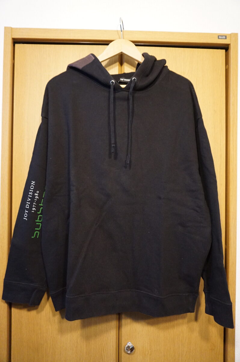 RAF SIMONS 2018SS Sweat hoodie Black, Power,Corruption & Lies, size L ,181.164 19004-09910