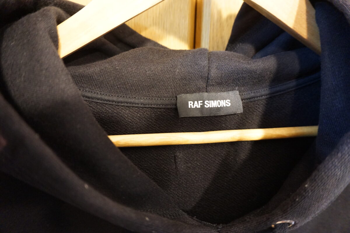 RAF SIMONS 2018SS Sweat hoodie Black, Power,Corruption & Lies, size L ,181.164 19004-09910
