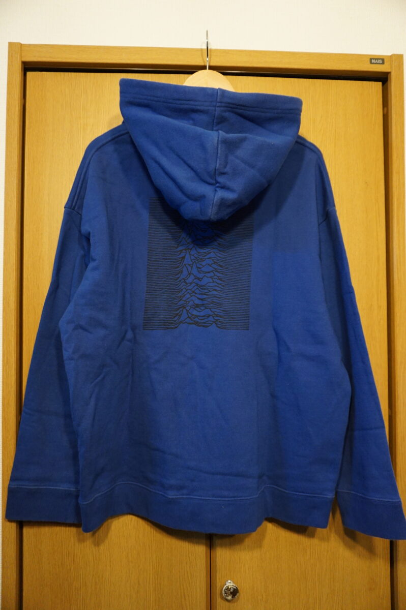 RAF SIMONS 2018SS Sweat hoodie Blue, Unknown Pleasures, size L ,181.164 19004-00045