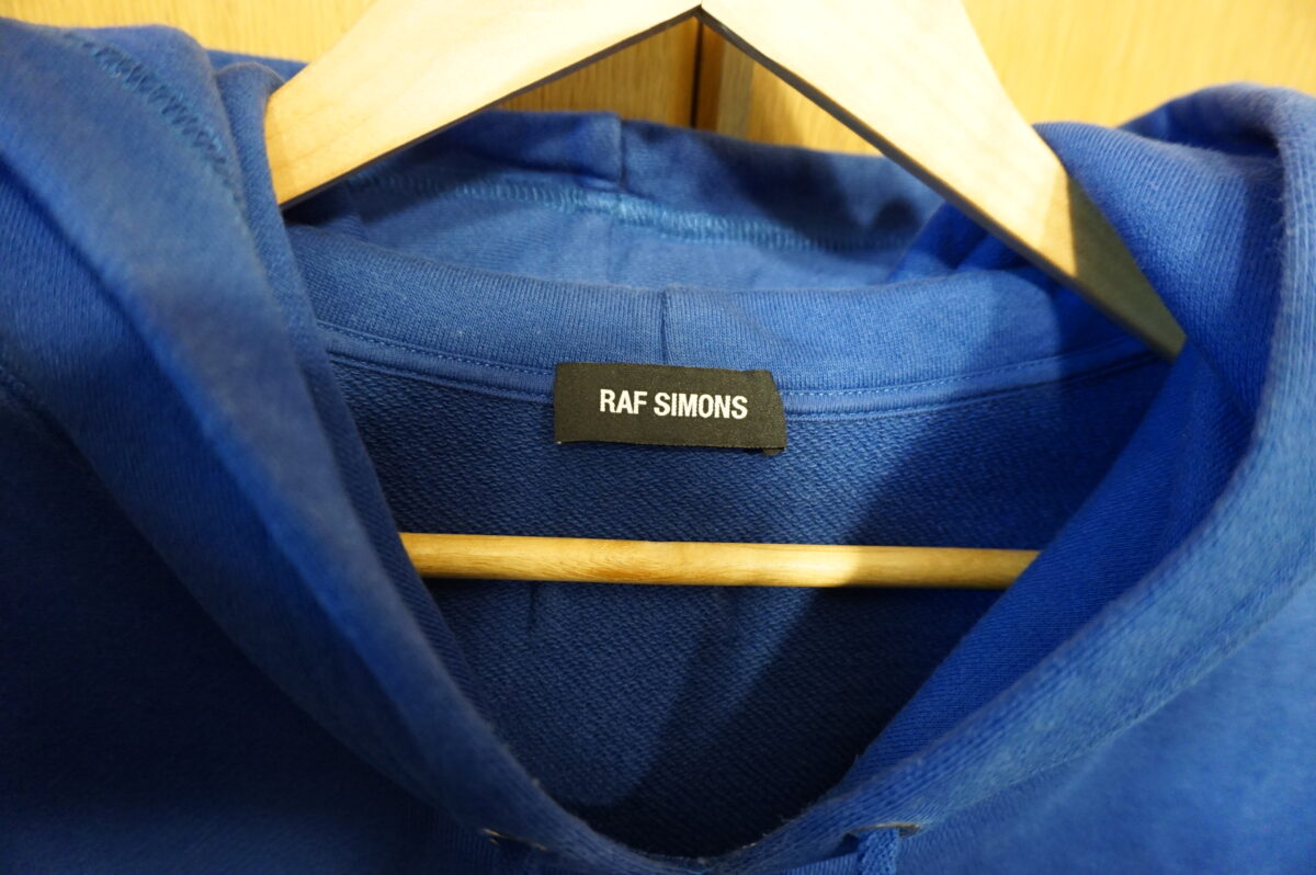 RAF SIMONS 2018SS Sweat hoodie Blue, Unknown Pleasures, size L ,181.164 19004-00045