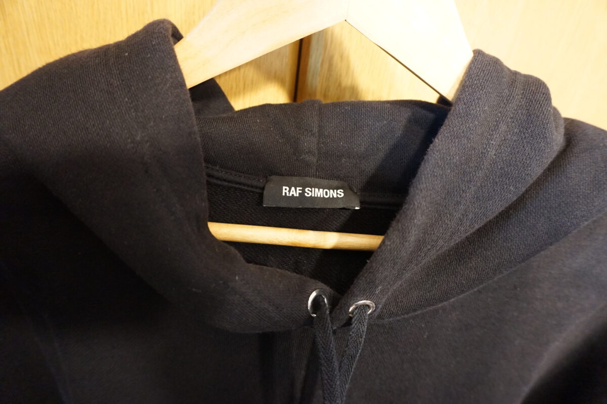 RAF SIMONS 2018SS Sweat hoodie Black, Patches, size M, 181.164 19004-09920