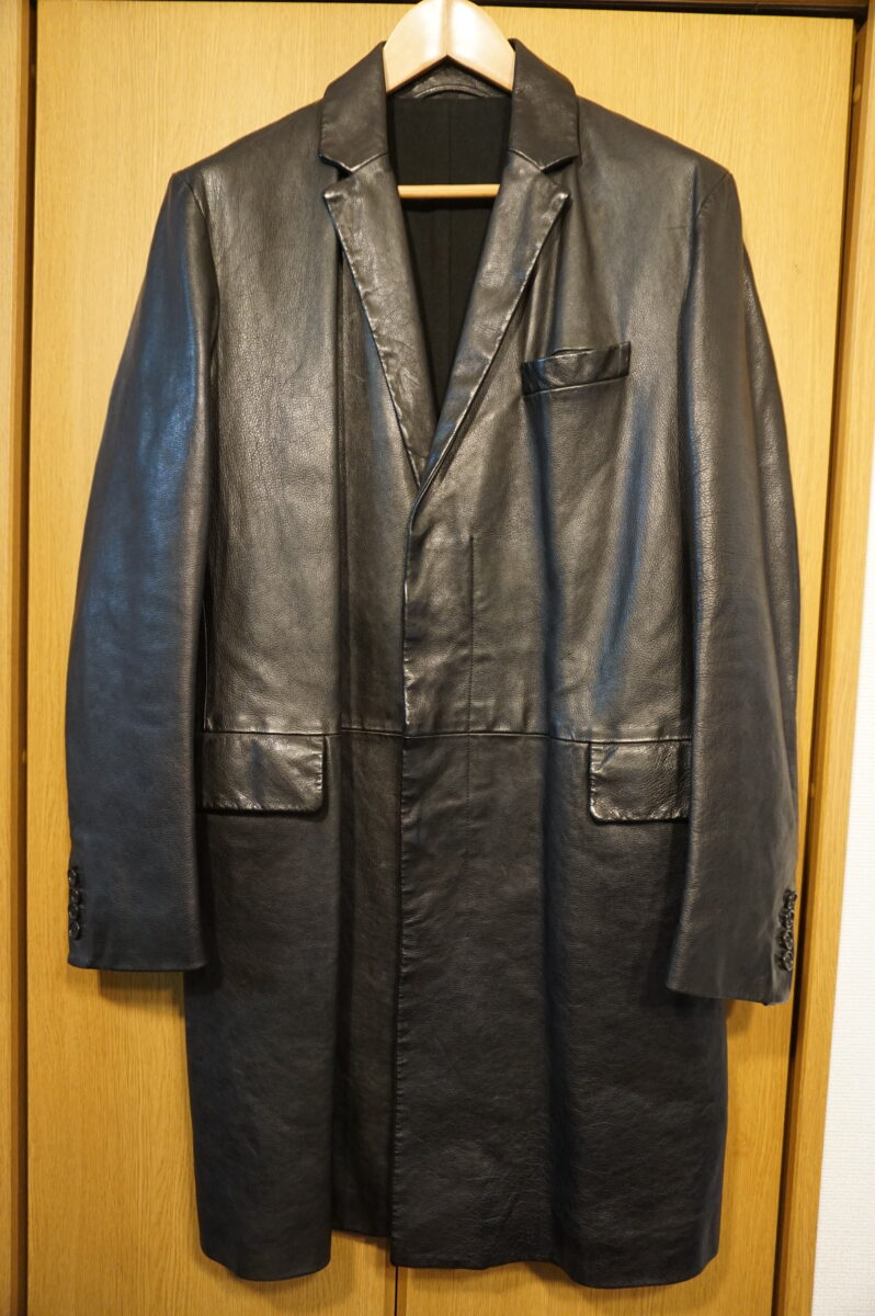 HELMUT LANG 2004AW Buffalo leather chester coat 2004-2005a/w