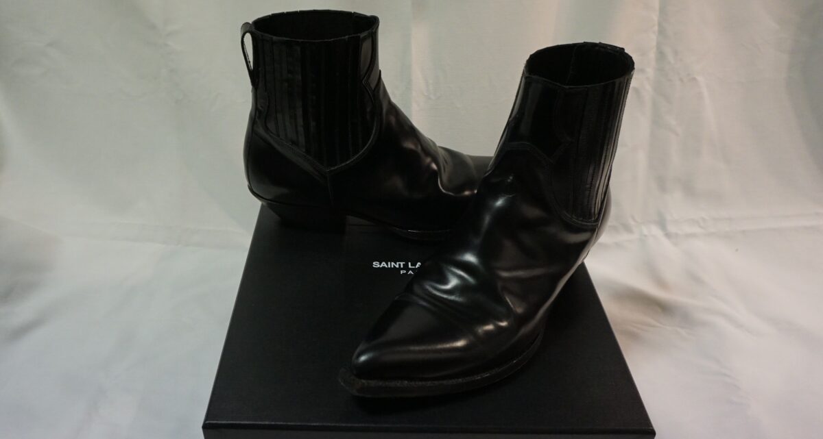 SAINT LAURENT PARIS by Hedi Slimane "SANTIAG" Pointed toe boots