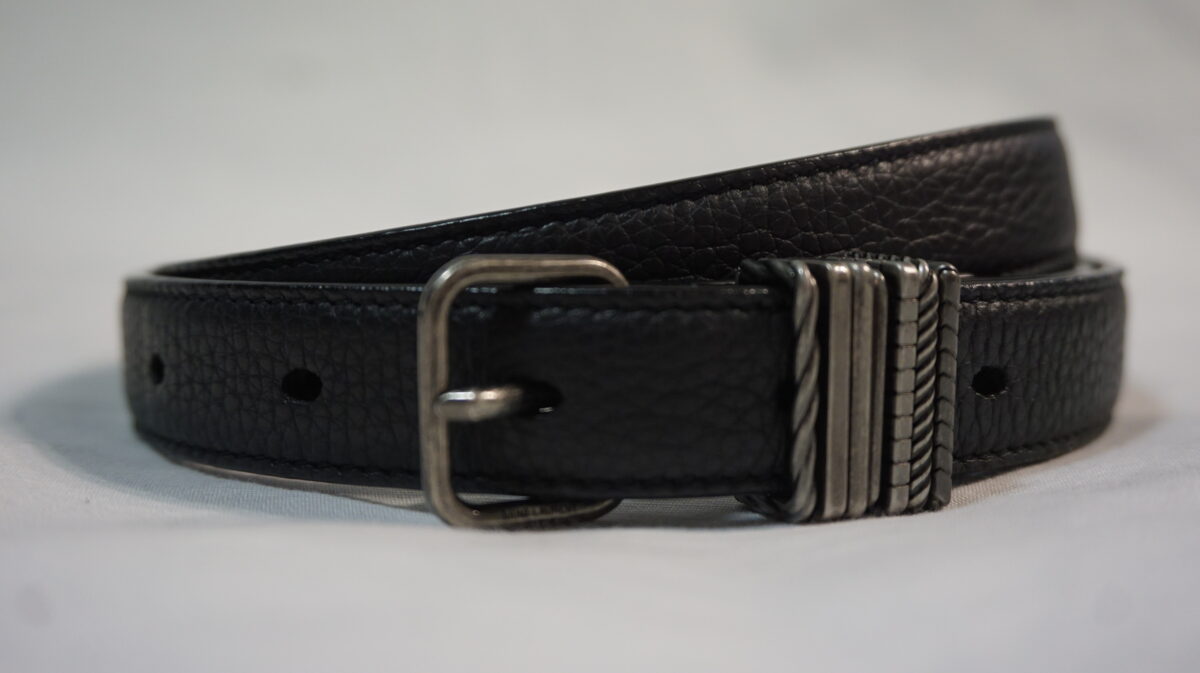 SAINT LAURENT PARIS by Anthony Vaccarello 2022SS Stacked-loop belt in grained leather | サンローランパリ バイ アンソニーヴァカレロ 2022s/s スタックループベルト(グレインドレザー)