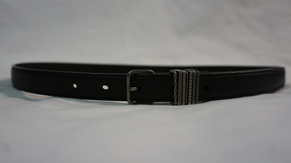 SAINT LAURENT PARIS by Anthony Vaccarello 2022SS Stacked-loop belt in grained leather | サンローランパリ バイ アンソニーヴァカレロ 2022s/s スタックループベルト(グレインドレザー)