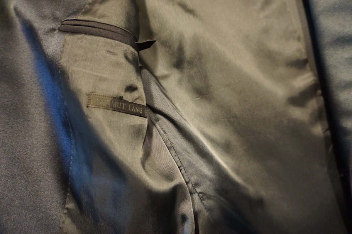 HELMUT LANG (Designed himself) smoking tuxedo suit