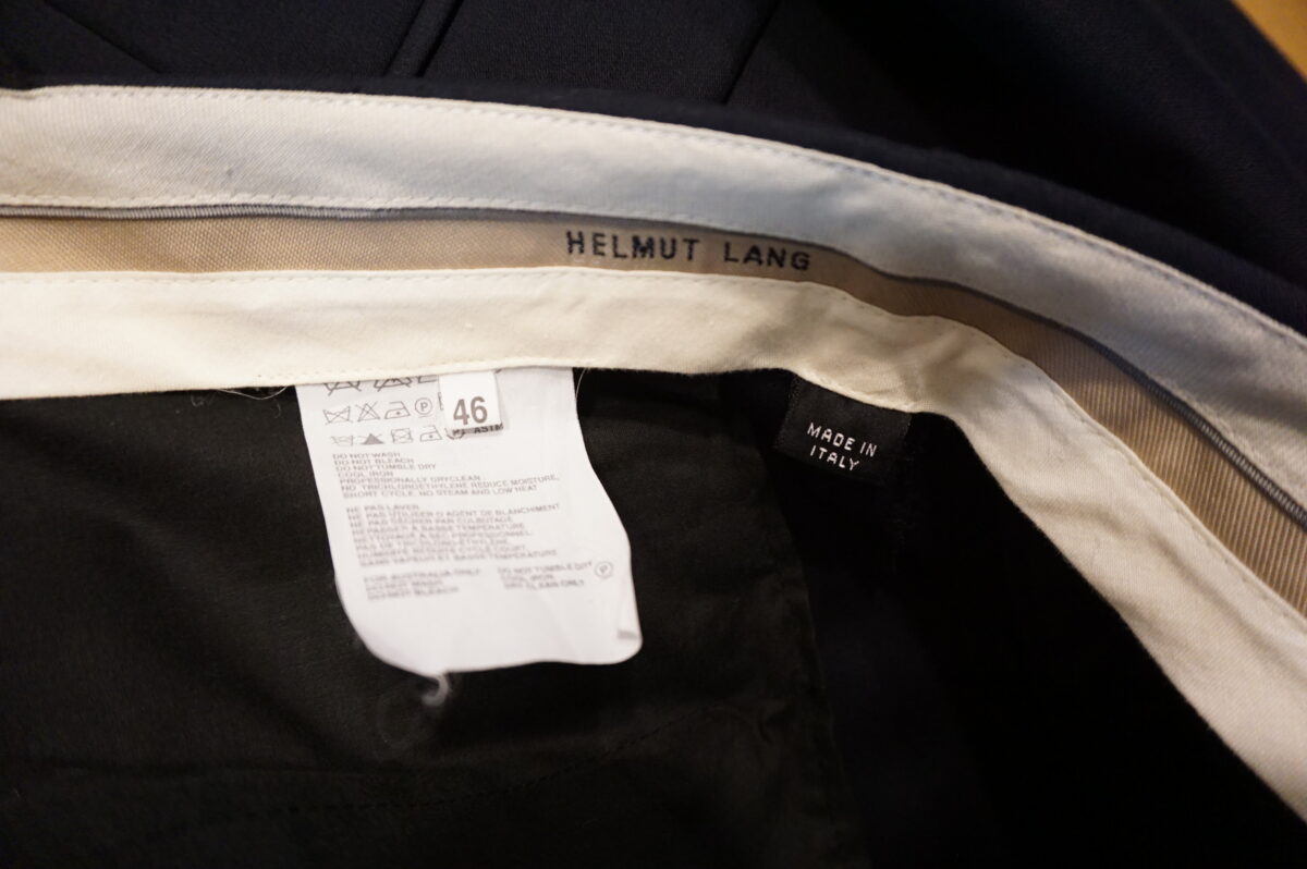 HELMUT LANG (Designed himself) smoking tuxedo suit