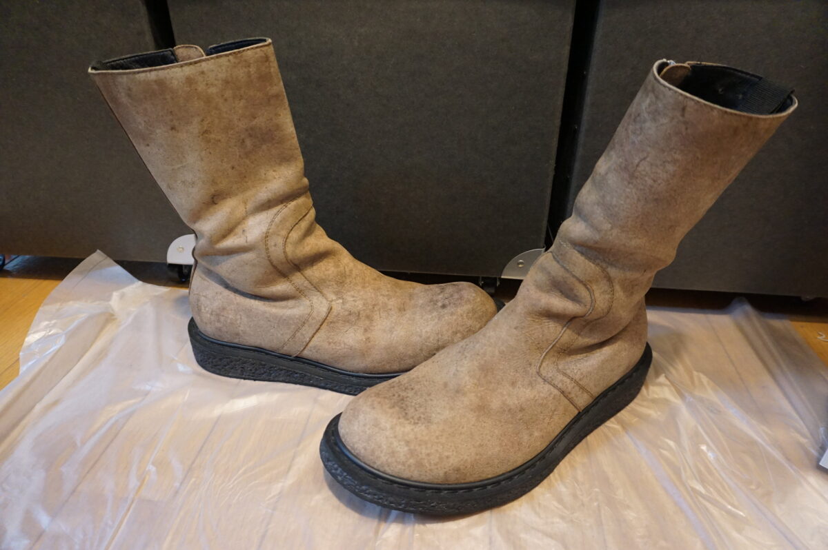 Rick Owens 2008AW leather creeper boots | リックオウエンス 2008-2009a/w レザー クリーパーブーツ