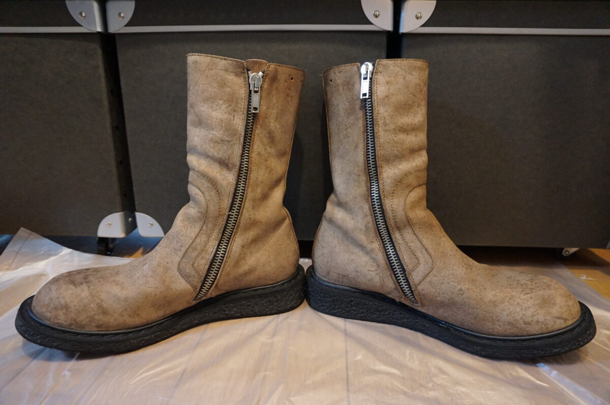 Rick Owens 2008AW leather creeper boots | リックオウエンス 2008-2009a/w レザー クリーパーブーツ