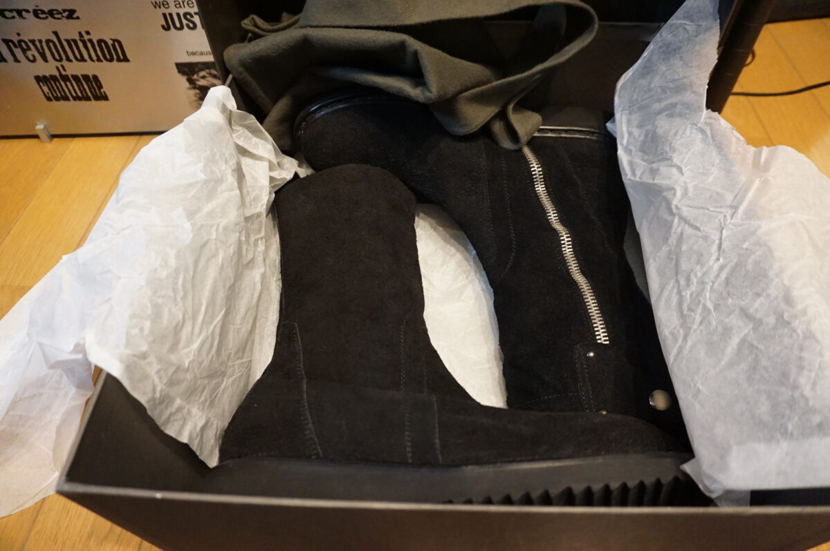 Rick Owens suede leather creeper boots | リックオウエンス スエードレザー クリーパーブーツ
