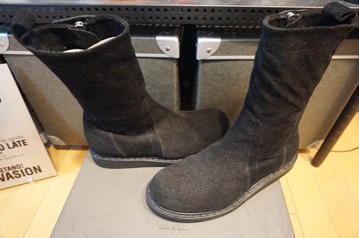 Rick Owens suede leather creeper boots | リックオウエンス スエードレザー クリーパーブーツ