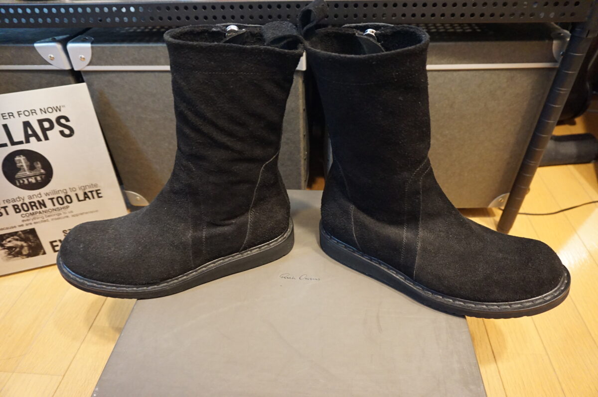 Rick Owens suede leather creeper boots | リックオウエンス スエードレザー クリーパーブーツ