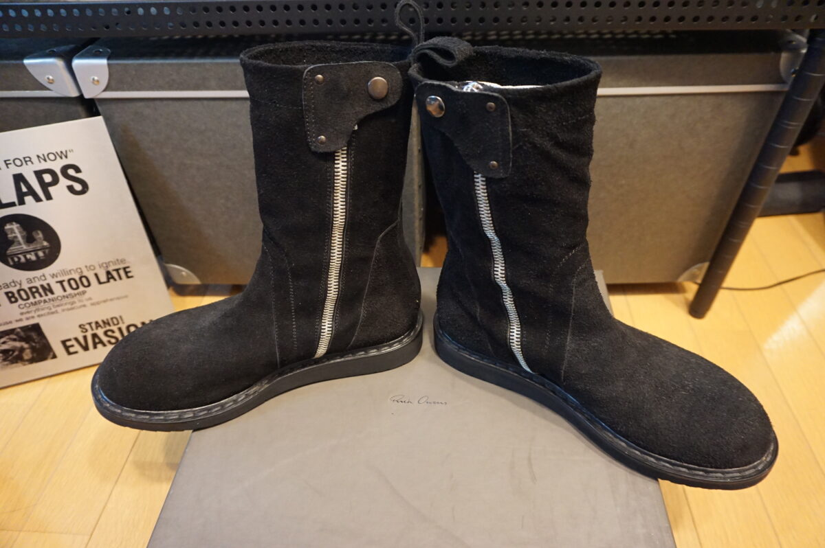 Rick Owens suede leather creeper boots | リックオウエンス スエードレザー クリーパーブーツ