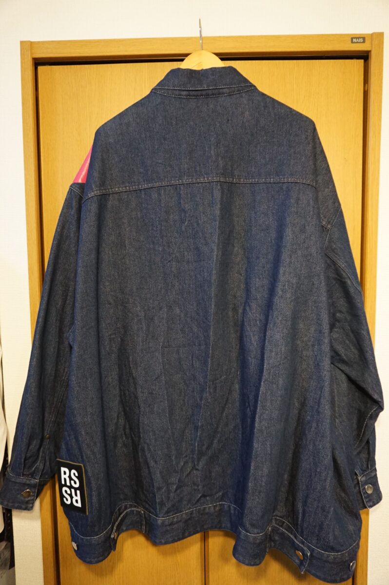 RAF SIMONS 2018SS New Order "Technique" oversized denim jacket | ラフシモンズ 2018s/s ニューオーダー 「テクニック」「テクニーク」 オーバーサイズデニムジャケット DENIM JACKET 181-723-10032 00044 (dark navy)