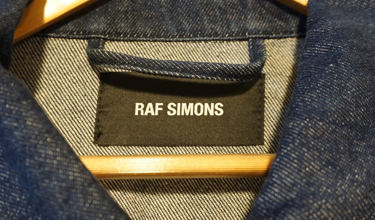 RAF SIMONS 2018SS New Order "Technique" oversized denim jacket | ラフシモンズ 2018s/s ニューオーダー 「テクニック」「テクニーク」 オーバーサイズデニムジャケット DENIM JACKET 181-723-10032 00044 (dark navy)