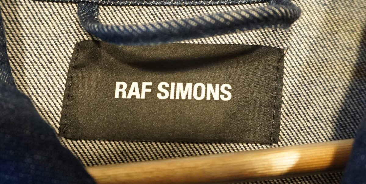 RAF SIMONS 2018SS New Order "Technique" oversized denim jacket | ラフシモンズ 2018s/s ニューオーダー 「テクニック」「テクニーク」 オーバーサイズデニムジャケット DENIM JACKET 181-723-10032 00044 (dark navy)