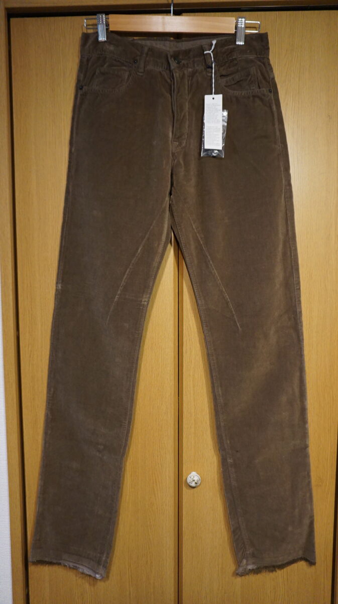 DRK SHDW by Rick Owens "DETROIT CUT" velour pants 2008AW | ダークシャドウ リックオウエンス 2008-2009a/w 「デトロイトカット」 ベロアパンツ DRKSHDW DU 3353 /CE PANTALONE DETROIT