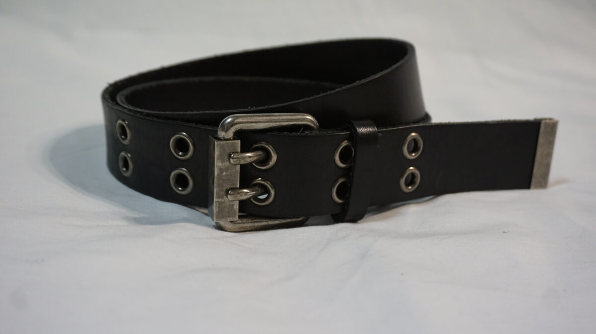 SAINT LAURENT PARIS by Anthony Vaccarello 2022SS Motorcycle eyelet grained-leather belt | サンローランパリ バイ アンソニーヴァカレロ 2022s/s モーターサイクルアイレットグレインレザーベルト EGO 688276