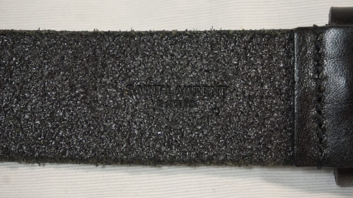 SAINT LAURENT PARIS by Anthony Vaccarello 2022SS Motorcycle eyelet grained-leather belt | サンローランパリ バイ アンソニーヴァカレロ 2022s/s モーターサイクルアイレットグレインレザーベルト EGO 688276