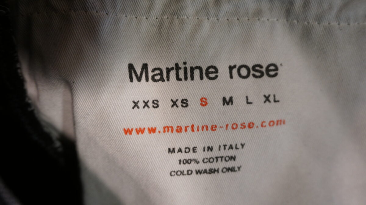 Martine Rose 2022AW TWIST LOOP JEAN | マーティンローズ 2022-2023a/w ツイストループジーンズ MRA W22-228 BLACK WASH