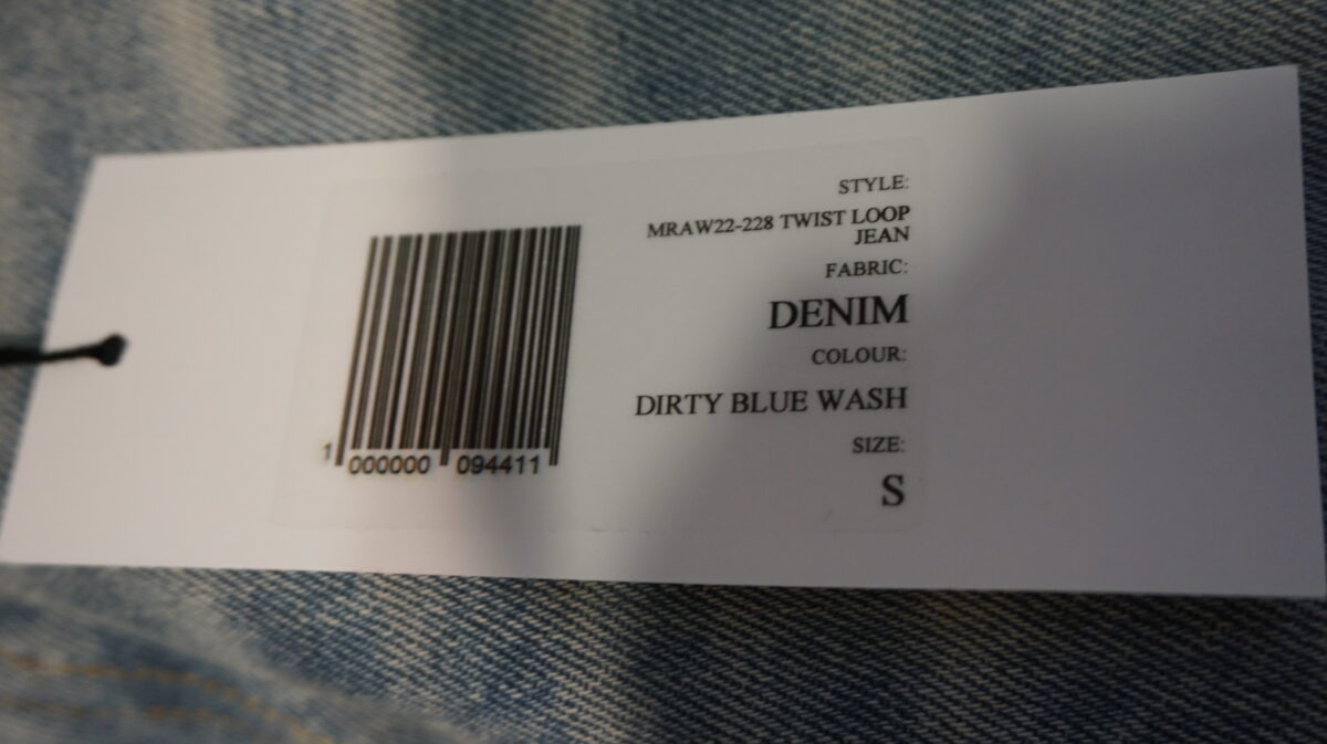Martine Rose 2022AW TWIST LOOP JEAN | マーティンローズ 2022-2023a/w ツイストループジーンズ MRA W22-228 DIRTY BLUE WASH