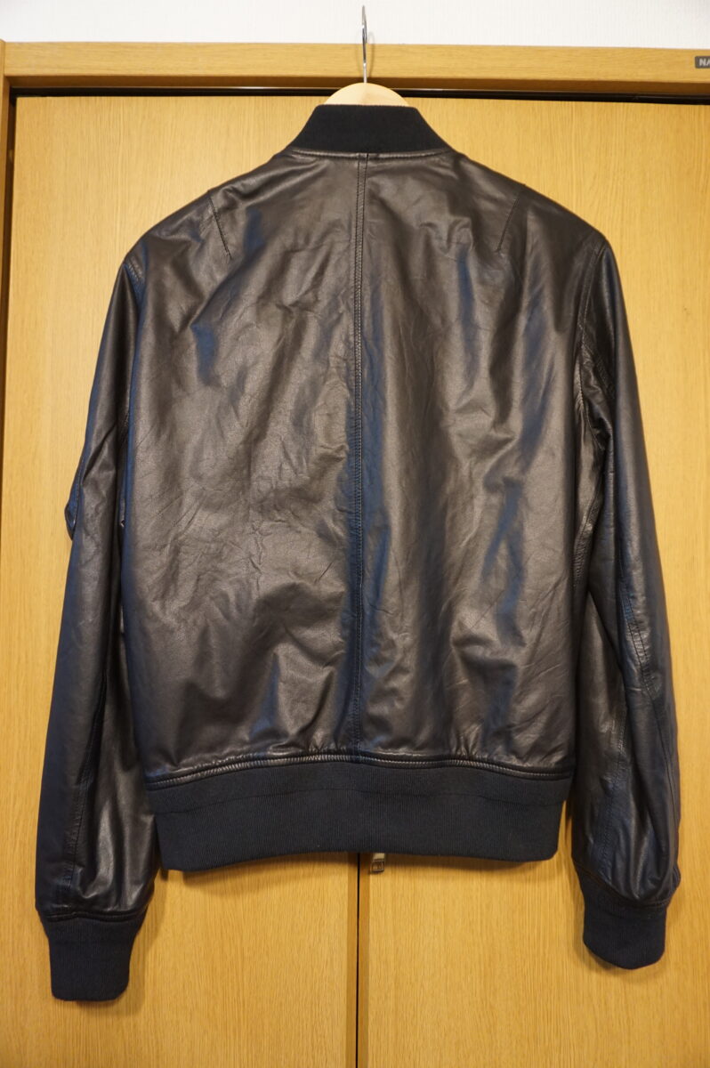 BURBERRY BRIT Leather bomber jacket MA-1 flight jacket | バーバリーブリット レザーボマージャケット フライトジャケット