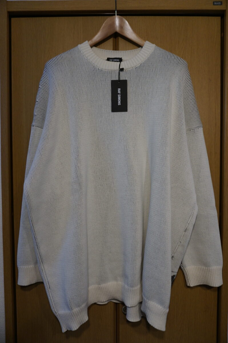 RAF SIMONS 2020SS "RS YOUTH REMINATOR" oversized knit | ラフシモンズ 2020s/s オーバーサイズニット Oversized roundneck sweater with print 201-835-50070-00013