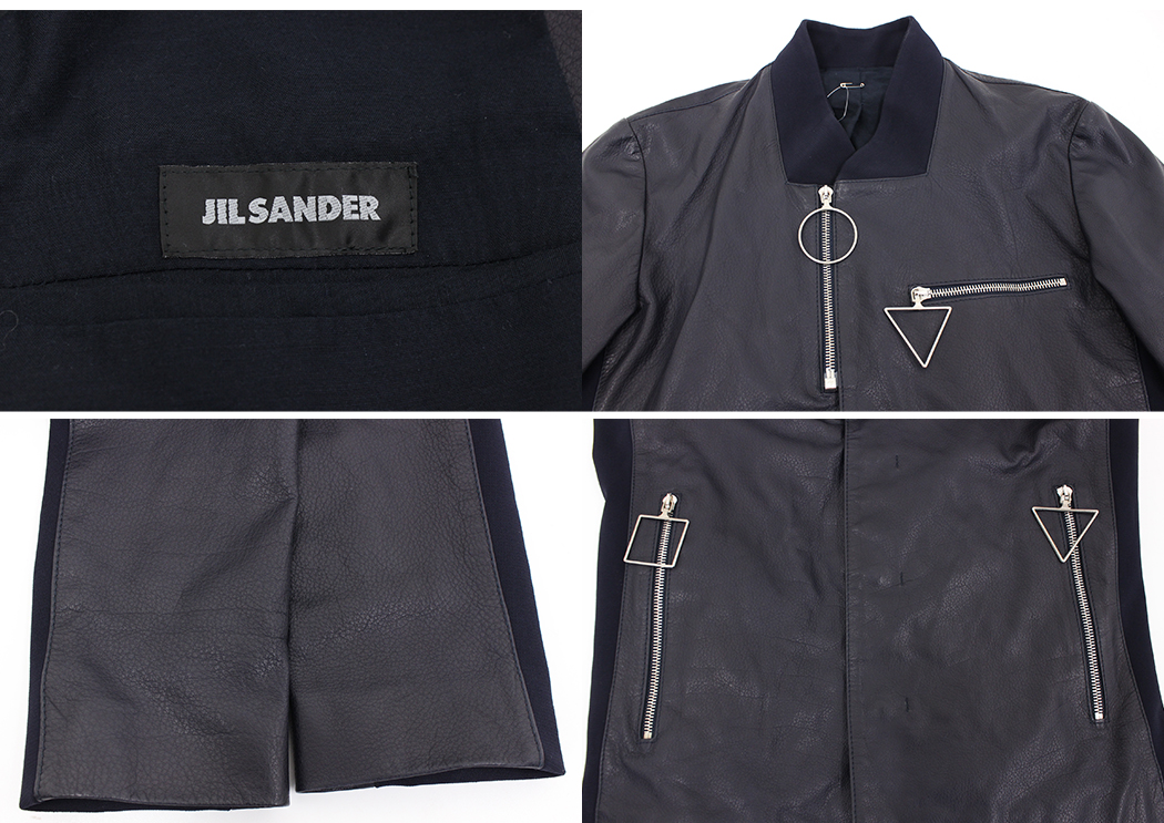 JIL SANDER by Raf Simons 2009SS Leather Combined Jacket | ジルサンダー バイ ラフシモンズ 2009s/s レザーと化繊コンビのブルゾン