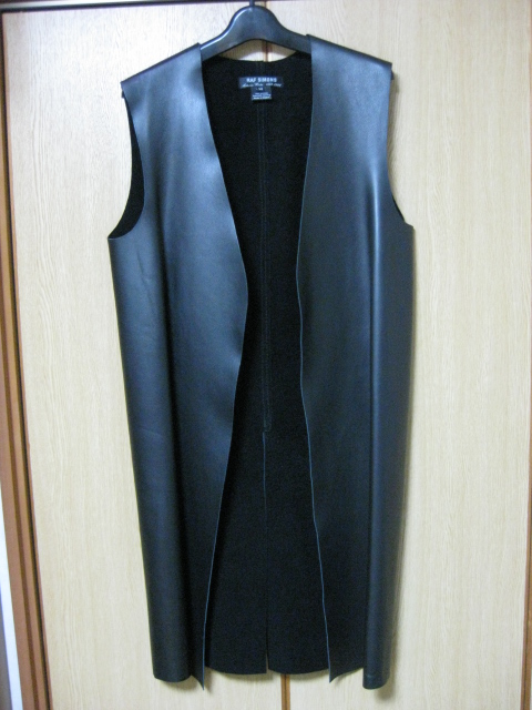 RAF SIMONS 1998AW Leather Long Gilet | ラフシモンズ 1998-1999a/w レザーロングジレ vest ベスト