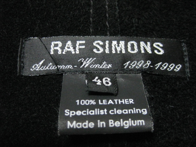 RAF SIMONS 1998AW Leather Long Gilet | ラフシモンズ 1998-1999a/w レザーロングジレ vest ベスト