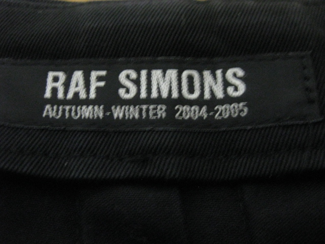RAF SIMONS 2004AW Side Zip Trousers | ラフシモンズ 2004-2005a/w サイドジップトラウザーズ Slacks スラックス