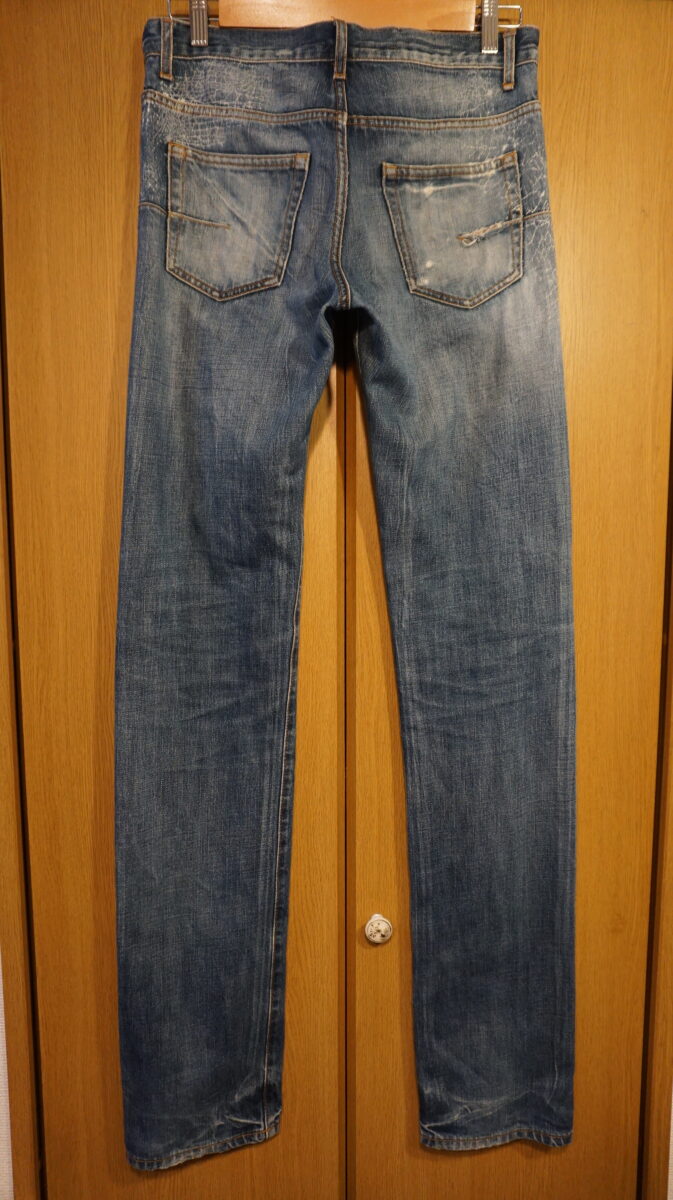 Dior homme by Hedi Slimane 2007SS Spider-Web Like Bleach Jeans Denim Pants | ディオールオムバイエディスリマン 2007s/s スパイダーウェブ風ブリーチデニムパンツ ジーンズ