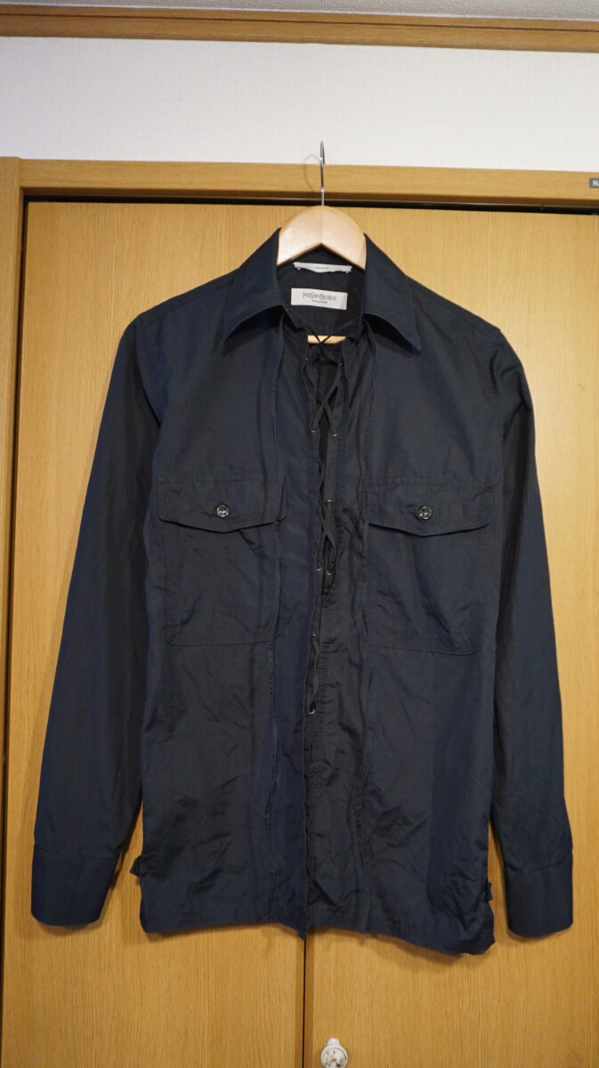 Yves Saint Laurent rive gauche Lace-Up Shirt | イヴサンローランリヴゴーシュ レースアップシャツ