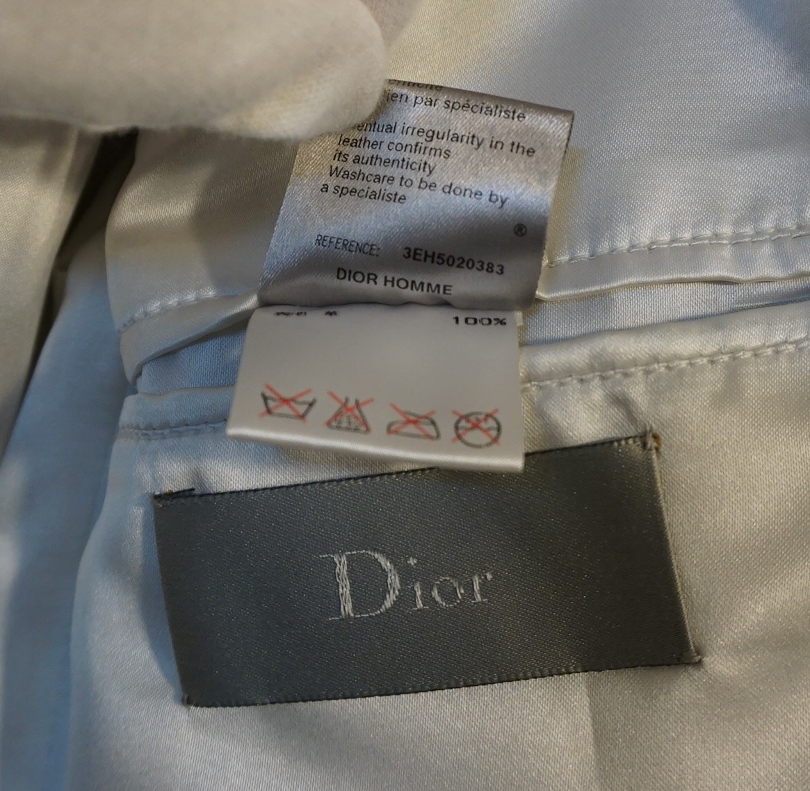 Dior homme by Hedi Slimane 2003SS Leather Tailored Jacket | ディオールオム バイ エディスリマン 2003s/s レザーテーラードジャケット 3EH5020383
