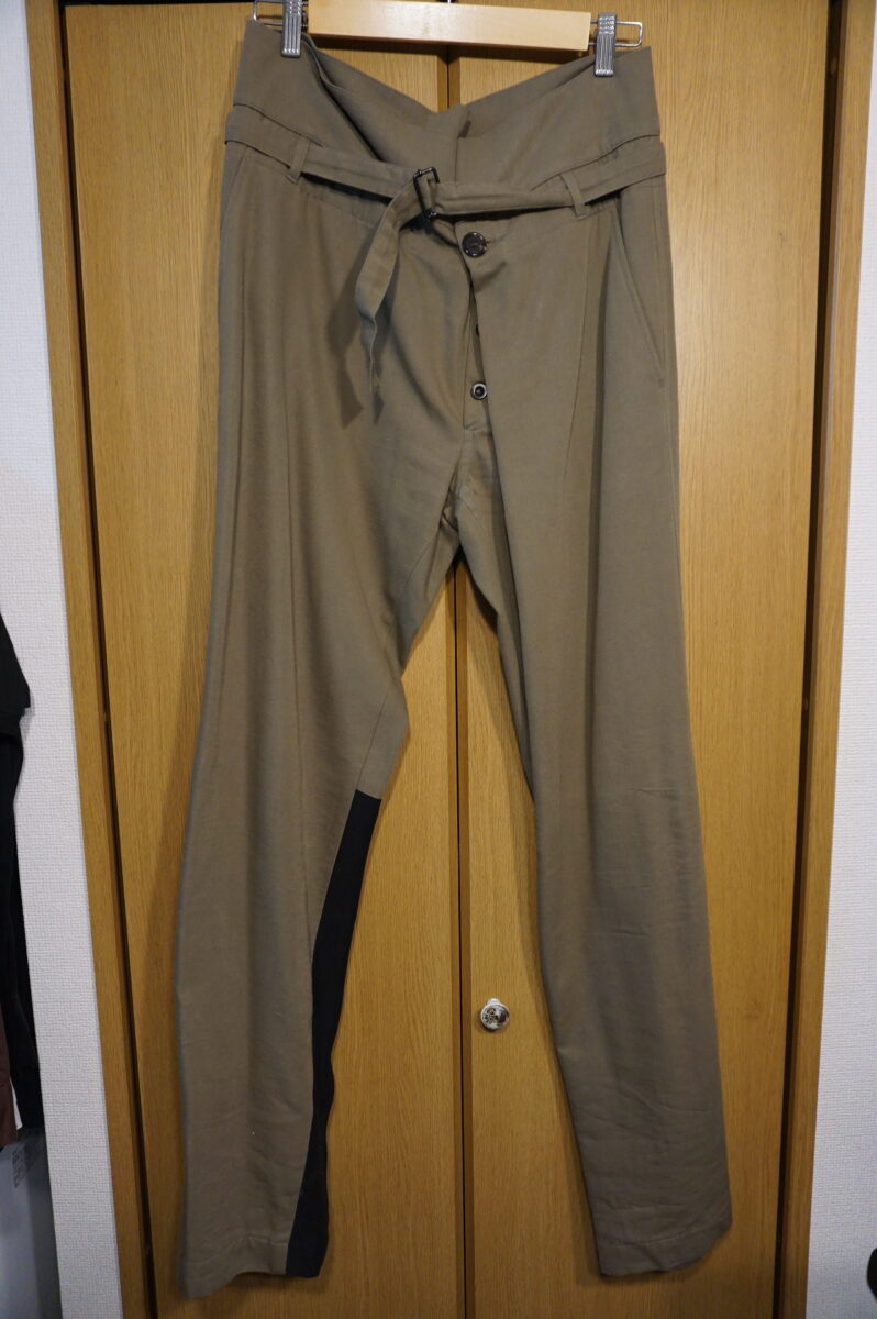 ANN DEMEULEMEESTER 2010AW Wrap Pants | アンドゥムルメステール 2010-2011a/w ラップパンツ 102-3400-162-099 TROUSERS EVANBLACK + MAGNUS BLACK Klant: 278