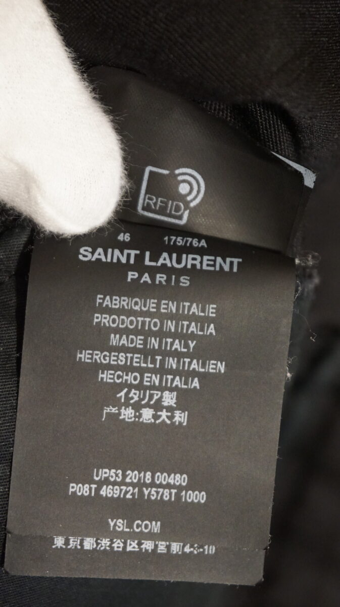 SAINT LAURENT by Anthony Vaccarello Wool Easy Pants | サンローランパリ バイ アンソニーヴァカレロ ウールイージーパンツ UP53 2018 00480 P08T 469721 Y578T 1000