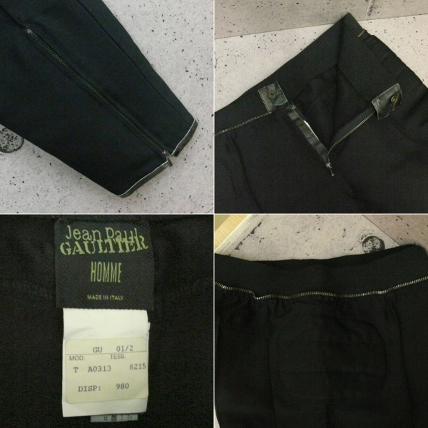 Jean Paul GAULTIER HOMME Motorcycle Pants | ジャンポールゴルチエオム モーターサイクルパンツ MOD.: T A0313 TESS: 6215 DISP: 980
