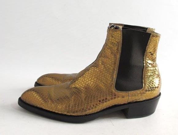 HELMUT LANG (by himself) 2004AW Lizard Embossed Leather Boots | ヘルムートラング(本人期)2004-2005a/w リザード型押しレザーブーツ