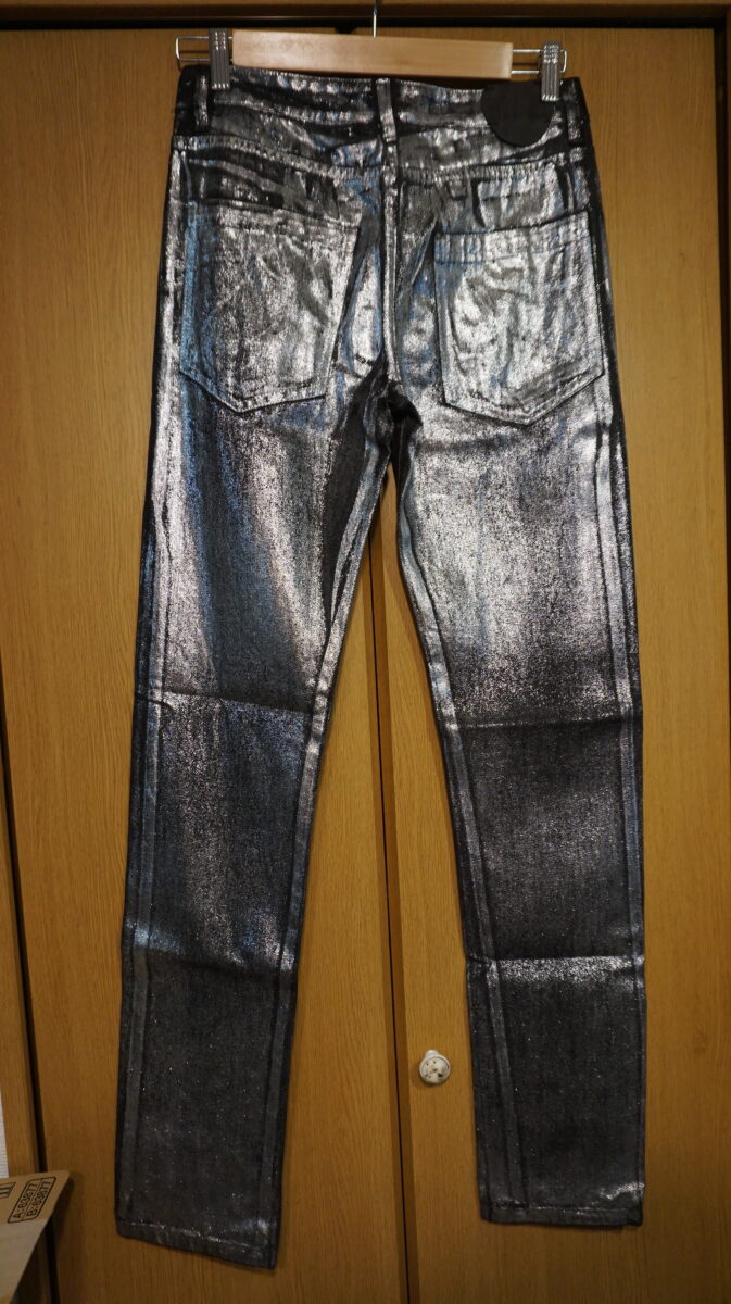 RAF BY RAF SIMONS 2007AW Coated Metalic Denim Pants | ラフバイラフシモンズ 2007-2008a/w メタリックコーティングジーンズ