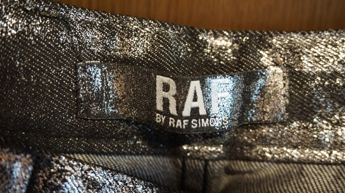 RAF BY RAF SIMONS 2007AW Coated Metalic Denim Pants | ラフバイラフシモンズ 2007-2008a/w メタリックコーティングジーンズ