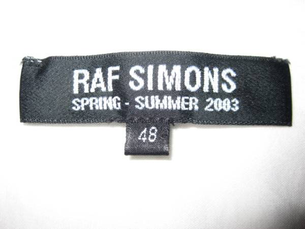 RAF SIMONS 2003SS Sleeveless Top | ラフシモンズ 2003s/s ノースリーブカットソー